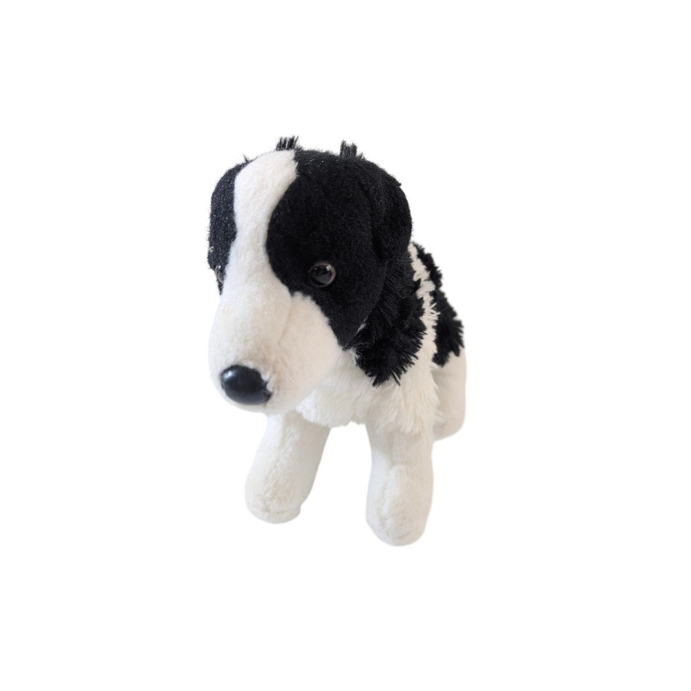 Douglas Cuddle Toys Border Collie Plush Dog Black White Stuffed Animal 8 inch